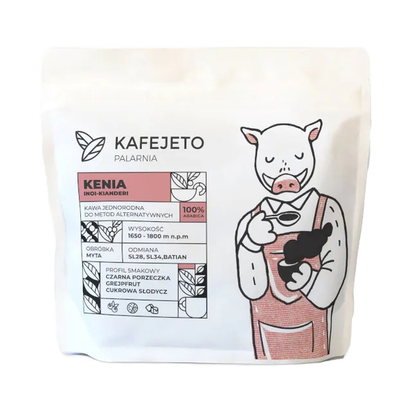 Kawa ziarnista Kafejeto Palarnia Kenia Inoi-Kianderi 250g – NIEDOSTĘPNY