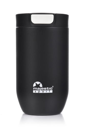 Kubek termiczny Majestic Sport Bullet 400 ml - Czarny - opinie w konesso.pl