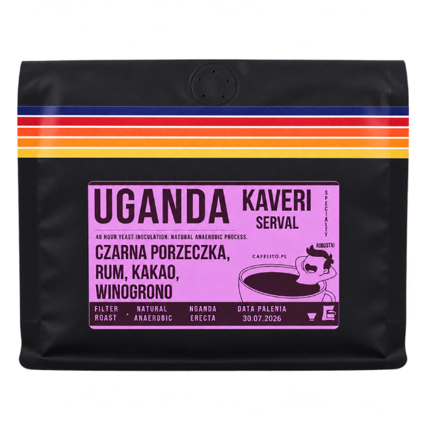 Kawa ziarnista Cafelito Uganda Kaveri 250g