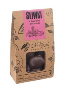 Śliwki w czekoladzie deserowej M.Pelczar Chocolatier 100g