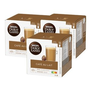 ZESTAW Kapsułki Nescafé Dolce Gusto Café au Lait 3x30 sztuk