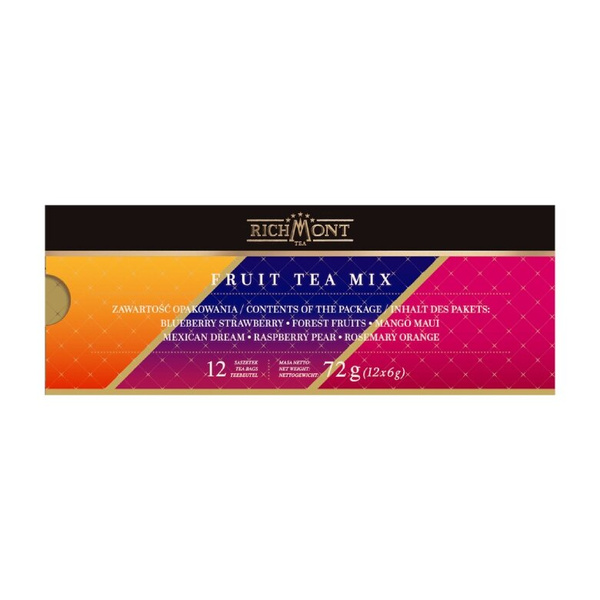 Mix owocowych herbat Richmont II 12x6g