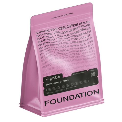 Kawa ziarnista Foundation Coffee Roasters High5 Rwanda Gitoki Espresso 1kg