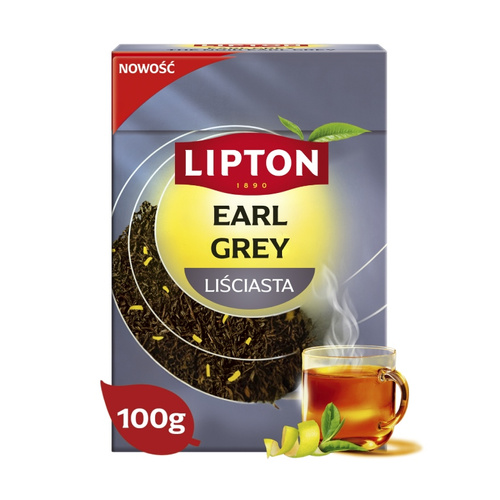 Czarna herbata liściasta Lipton Earl Grey Original Orange Pekoe 100g