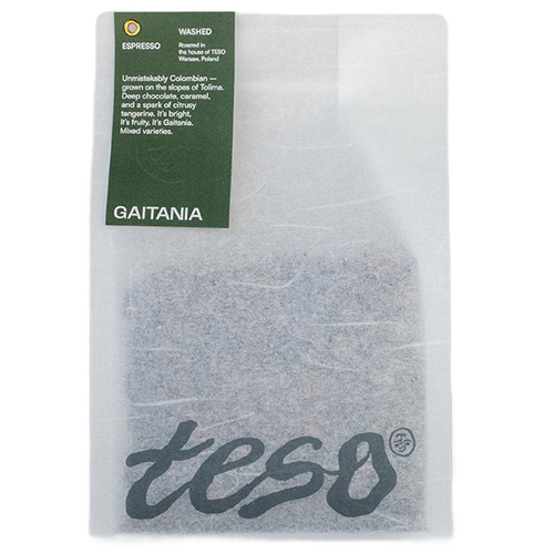 Kawa ziarnista Teso Kolumbia Gaitania Espresso 1kg