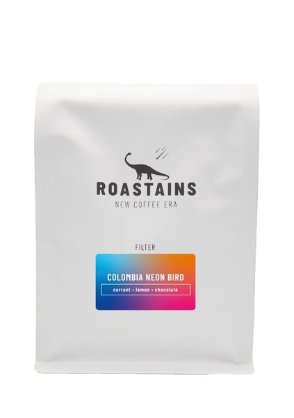Kawa ziarnista Roastains Kolumbia Neon Bird FILTR 250g – NIEDOSTĘPNY