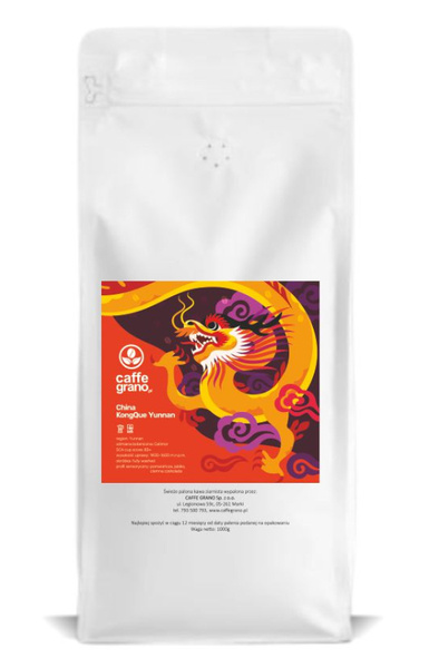 Kawa ziarnista Caffe Grano China KongQue Yunnan Espresso 1kg – NIEDOSTĘPNY