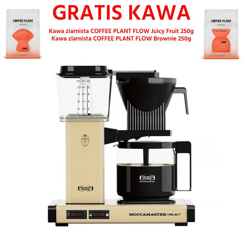 Ekspres do kawy Moccamaster KBG 741 Select Pastel Yellow - Żółty pastelowy + GRATIS KAWA 2x250g – NIEDOSTĘPNY - opinie w konesso.pl