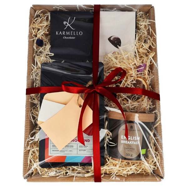 Zestaw prezentowy - Kawa, herbata i czekoladki