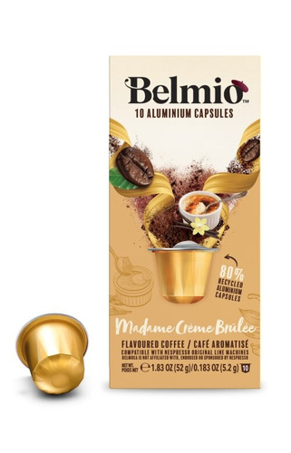 OUTLET - Kapsułki do Nespresso Belmio Madame Crème Brulée  10 sztuk