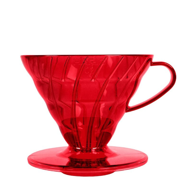 Plastikowy Drip Hario V60-02 Desert Red - Czerwony
