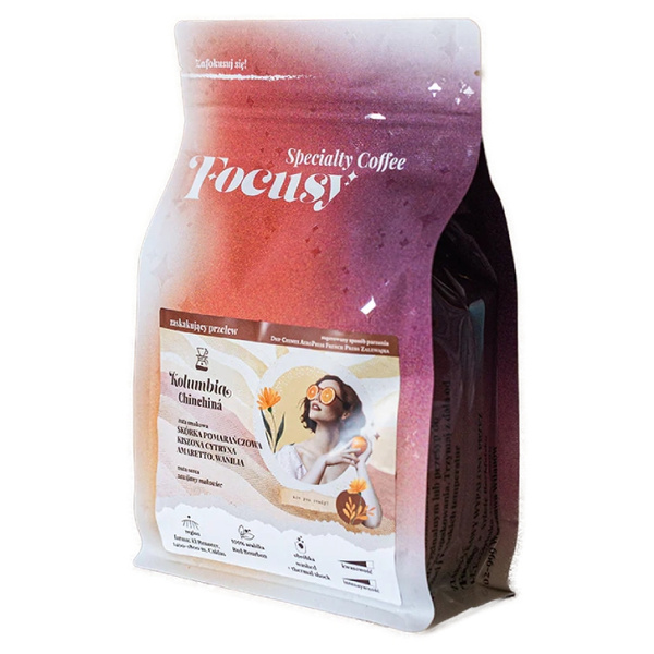 Kawa ziarnista Focusy KOLUMBIA Chinchina - zaskakujący przelew 250g