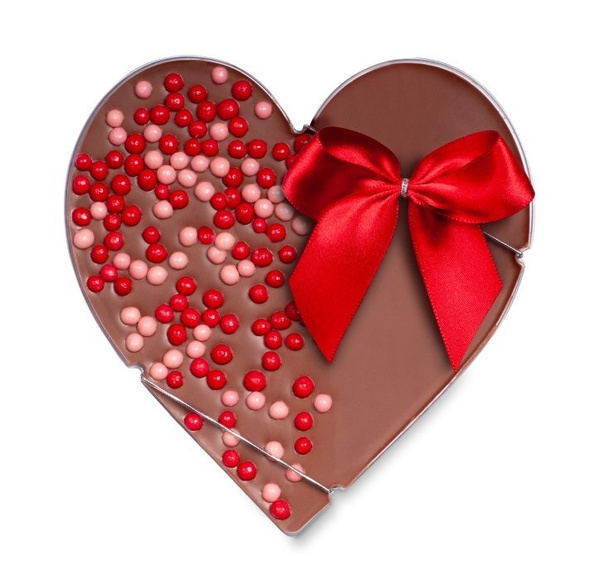 OUTLET - Czekolada mleczna w kształcie serca Karmello 110g