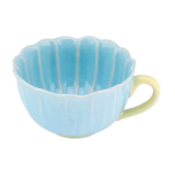 Filiżanka Altom Design Kwiat 350ml - Niebieska – NIEDOSTĘPNY