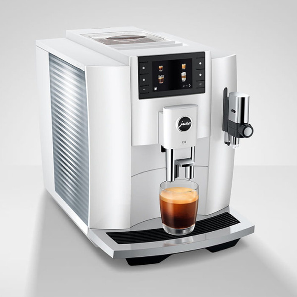 Ekspres do kawy Jura E8 Piano White (EC) + 3KG KAWY GRATIS