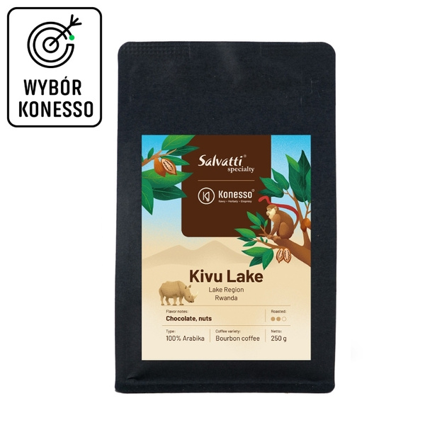 Kawa ziarnista Salvatti Rwanda Kivu Lake 250g