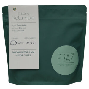 Kawa ziarnista PRAŻ Micro Roastery Kolumbia El Llano 250g - NIEDOSTĘPNY