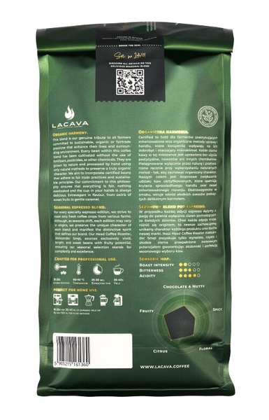 Kawa ziarnista LaCava Certified Espresso Blend BIO 1kg