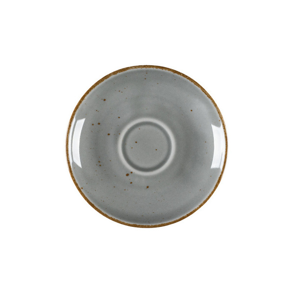 Filiżanka ze spodkiem Lubiana Aida ART 80 ml - Szara