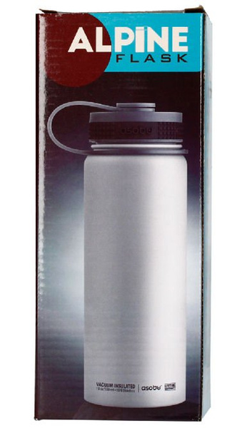 Asobu Alpine Flask - biała buutelka termiczna 530 ml - NIEDOSTĘPNY