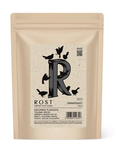 Kawa ziarnista ROST Kolumbia Planadas Tolima Decaf OMNIROAST 250g - Bezkofeinowa – NIEDOSTĘPNY - opinie w konesso.pl