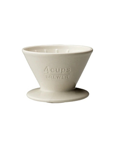 Dripper Kinto Slow Coffee Style 4 filiżanki - Biały - NIEDOSTĘPNY
