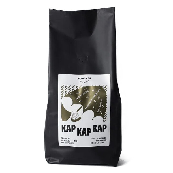 Kawa ziarnista Momento KAPKAP Autumn Epresso Nikaragua Finca Los Altiplanos 1kg – NIEDOSTĘPNY