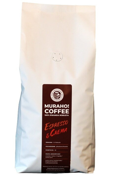 Kawa ziarnista RWANDA MURAHO! Espresso & Crema 1kg