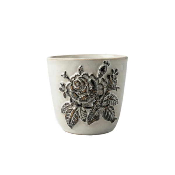 Ceramiczny kubek POTPOTSTUDIO - Czarna Róża 200ml