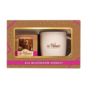 ZESTAW Herbata czarna Sir Williams Ceylon Gold z kubkiem 250 ml - opinie w konesso.pl