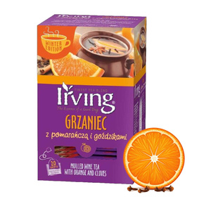Herbata Irving Grzaniec Owocowy Pomarańcza z goździkami 20x4g