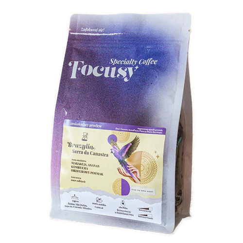 Kawa ziarnista Focusy BRAZYLIA Serra da Canastra - zaskakujący przelew 250g – NIEDOSTĘPNY