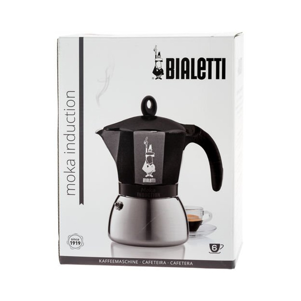 Kawiarka Bialetti Moka Induction 6 filiżanek czarna - NIEDOSTĘPNY 