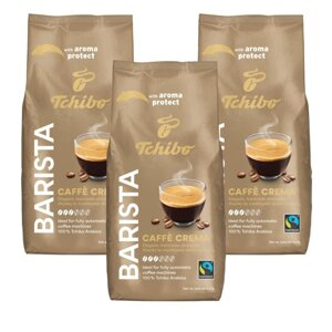 Zestaw 3x1kg Kawa ziarnista Tchibo Barista Caffé Crema