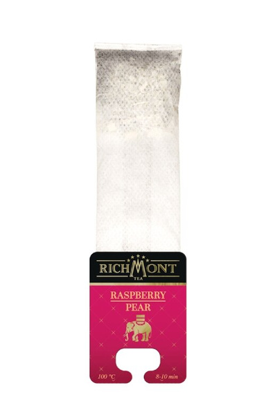 ZESTAW Herbata Richmont Raspberry Pear 12 saszetek + Szklanka Richmont Hot 370ml