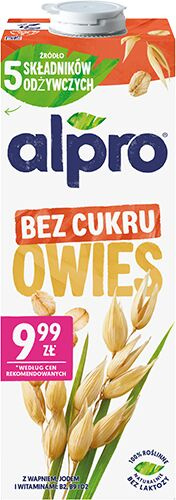 Napój ALPRO Oat Drinks No Sugars Owsiane Niesłodzone 1L