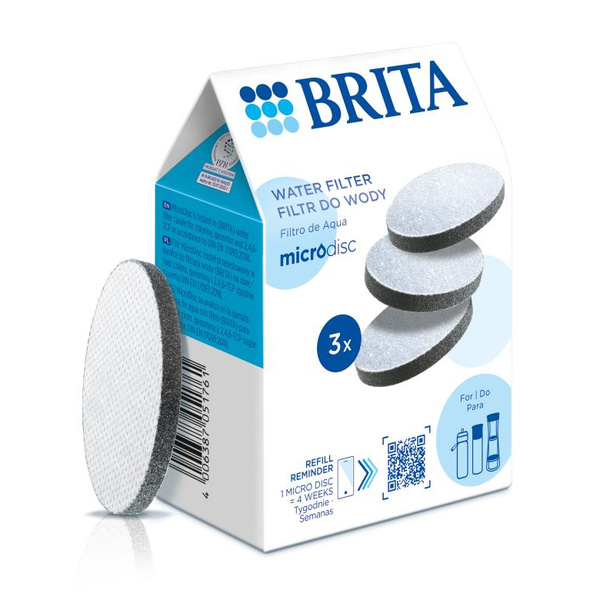 Filtr wody BRITA MicroDisc do butelek i karafek - 3 szt.
