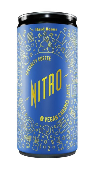 Hard Beans Nitro Vegan Caramel Latte 200 ml – NIEDOSTĘPNY