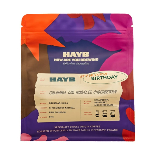 Kawa ziarnista HAYB Colombia Nogales Chocoberry Natural Filtr 200g
