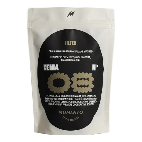 Kawa ziarnista Momento Kenia Nº8 Kariani AB 250g
