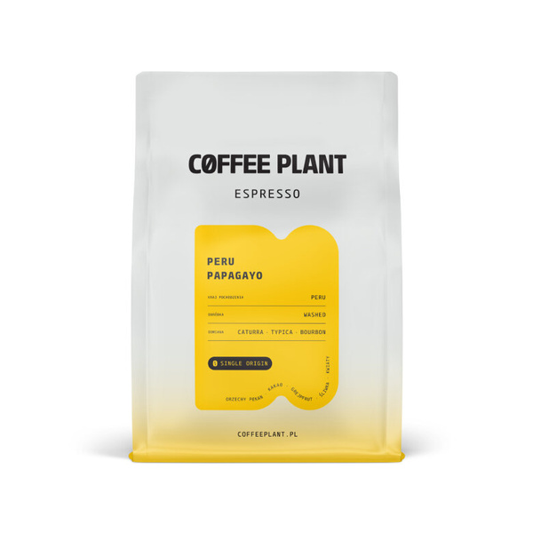 Kawa ziarnista COFFEE PLANT Peru Papagayo Espresso 250g – NIEDOSTĘPNY