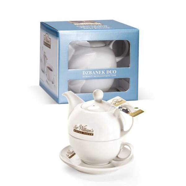 Porcelanowy zestaw do parzenia herbaty Sir Williams Duo - Opakowanie z okienkiem - NIEDOSTĘPNY