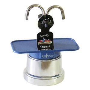 Kawiarka Top Moka Mini 2 filiżanki - srebrno niebieska