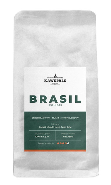 Kawa ziarnista KawePale Brasil Colibri Santos 1kg – NIEDOSTĘPNY