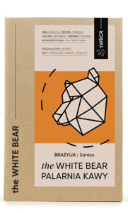 Kawa ziarnista The White Bear Brazylia Santos 1kg
