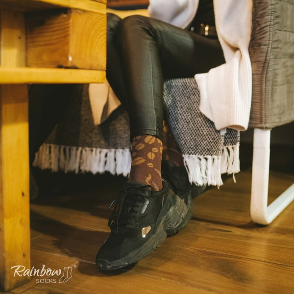 Skarpetki Rainbow Socks - Kawa americano 41-46