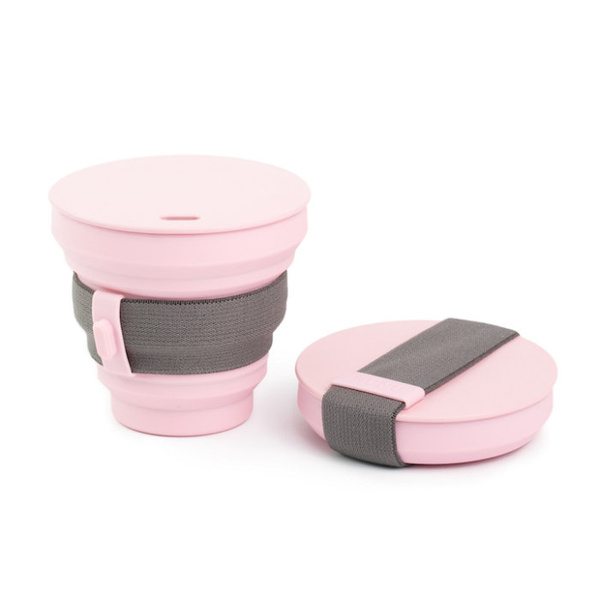 Składany kubek HUNU 266 ml - Różowy - NIEDOSTĘPNY