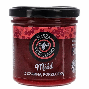 Miód z czarną porzeczką Nasza Pszczelarnia 190g