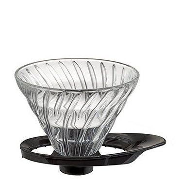 Szklany Drip Hario V60-02 - Czarny