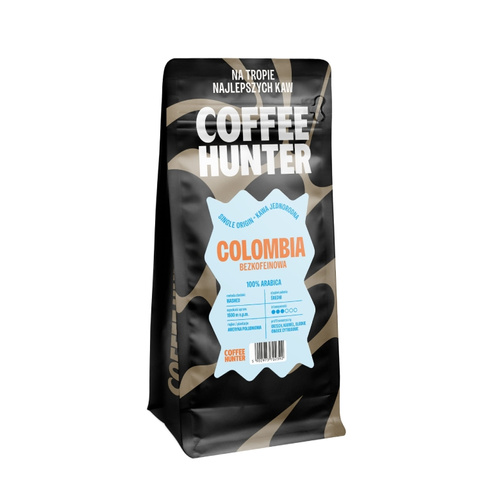 Kawa ziarnista COFFEE HUNTER Colombia Bezkofeinowa 250g